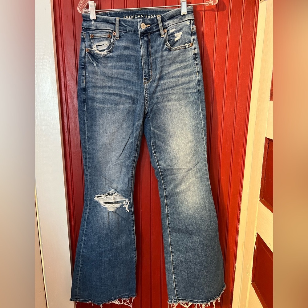 American Eagle Outfitters Blue Flare Jeans